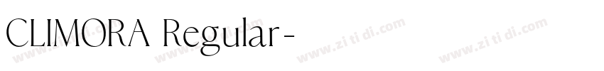 CLIMORA Regular字体转换